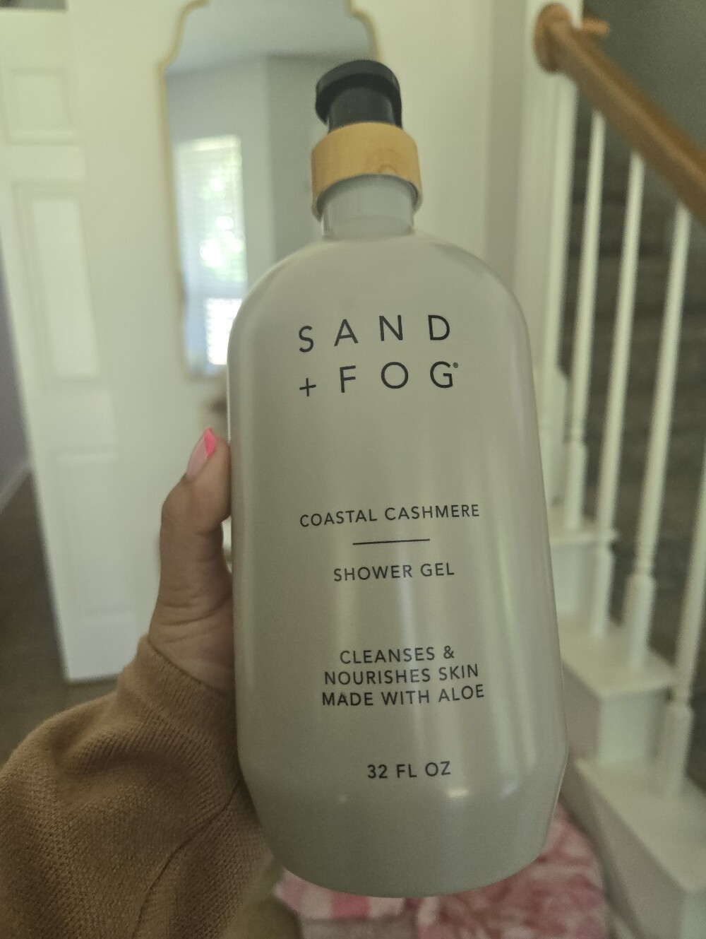 SAND + FOG Coastal Cashmere Shower Gel —  32 Oz NEW Large